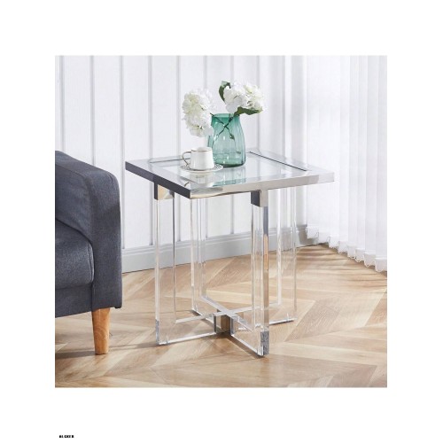 stainless-steel With Acrylic body clean Glass top ...